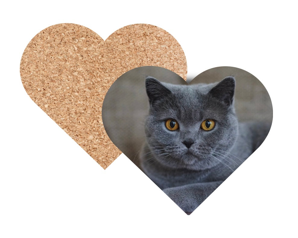 Pet Heart Photo Coaster